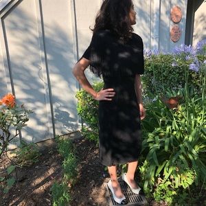 Pia Rucci vintage black leather dress